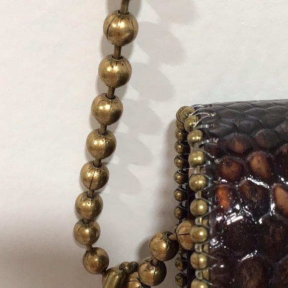 New Leatherock USA Box Bag adorned with Semi-Precious Stones - Picture 4 of 12